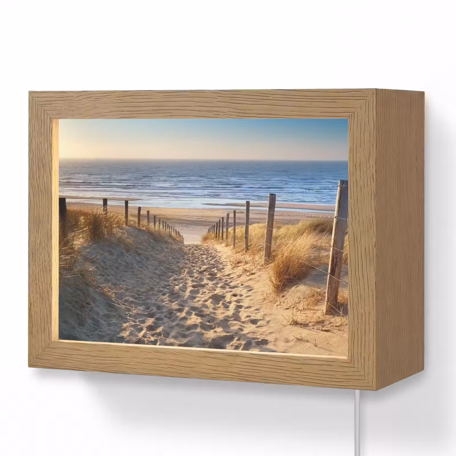 Lightbox - Wandlamp - Strand - Zee - Nederland - Duinen - Zon — 1
