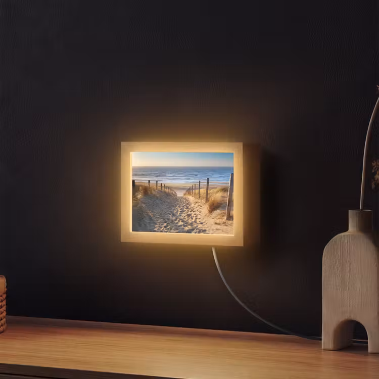 Lightbox - Wandlamp - Strand - Zee - Nederland - Duinen - Zon — 2