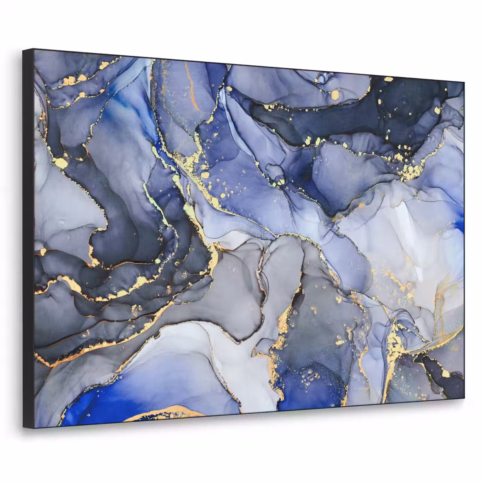 Art Frame - Marmer - Goud - Abstract - Blauw — 1