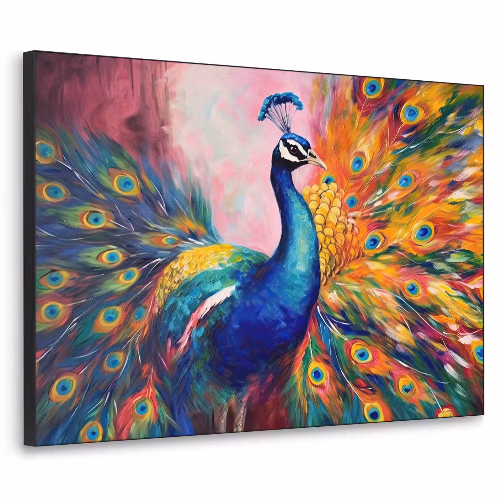 Art Frame - Pauw - Dieren - Schilderij - Regenboog — 1