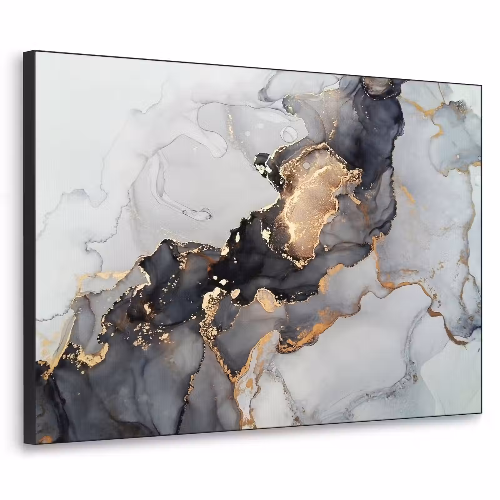Art Frame - Zwart - Marmer - Luxe - Goud — 1
