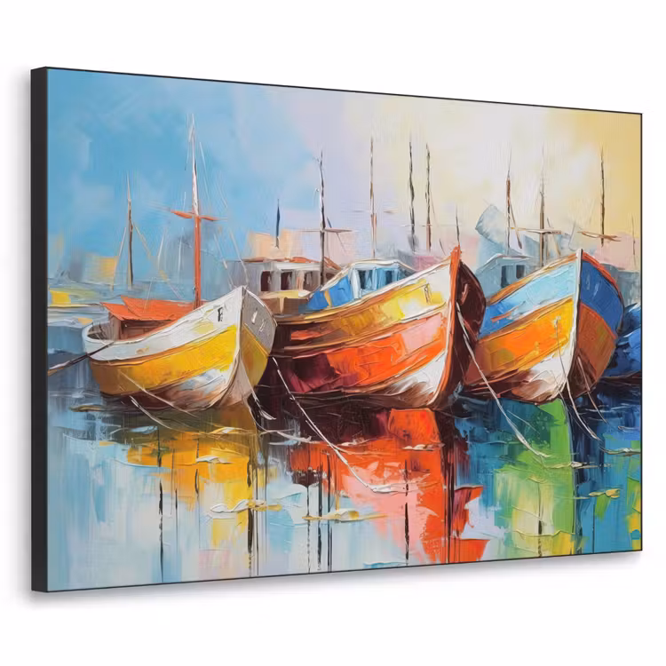 Art Frame - Boten - Kunst - Kleuren - Schilderij — 1