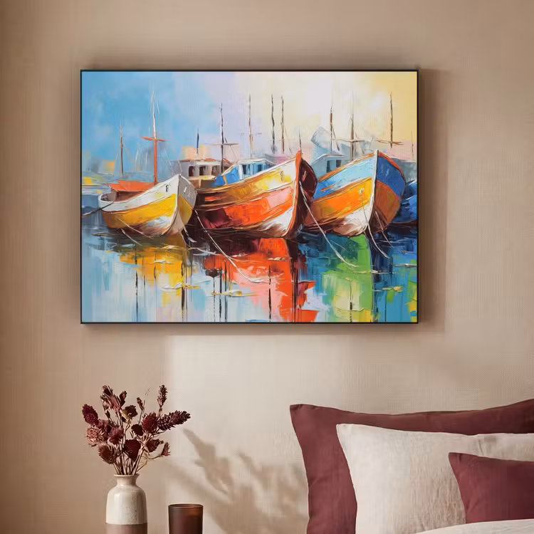 Art Frame - Boten - Kunst - Kleuren - Schilderij — 3