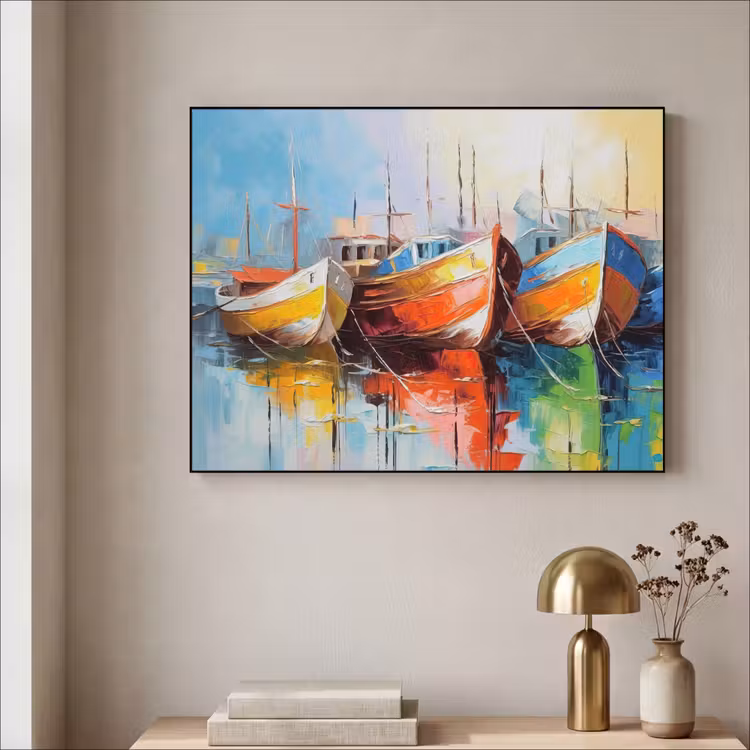 Art Frame - Boten - Kunst - Kleuren - Schilderij — 5