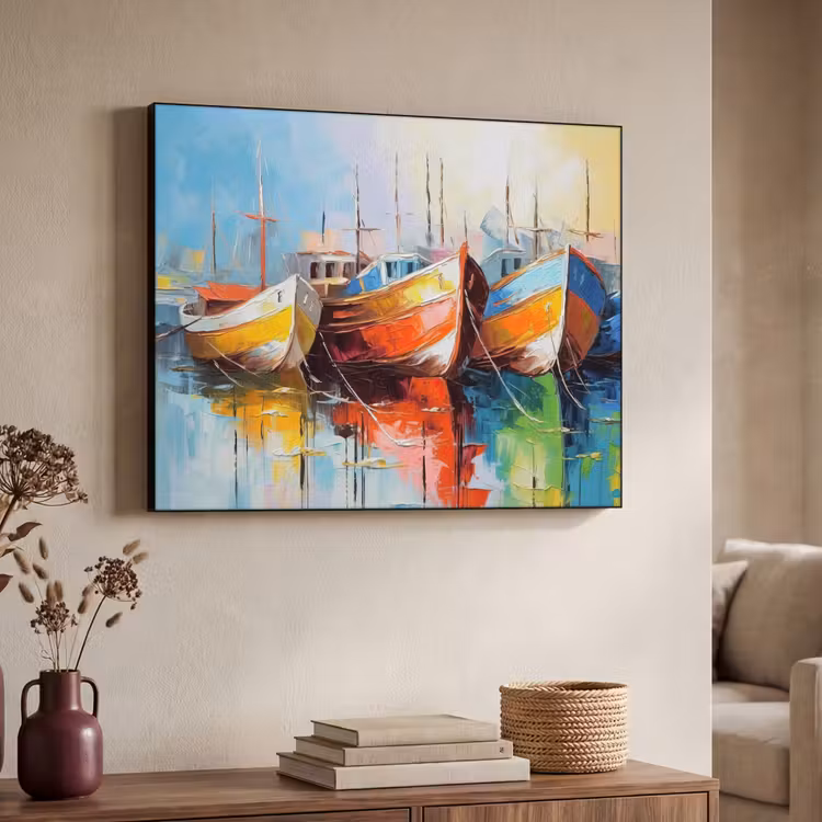 Art Frame - Boten - Kunst - Kleuren - Schilderij — 7