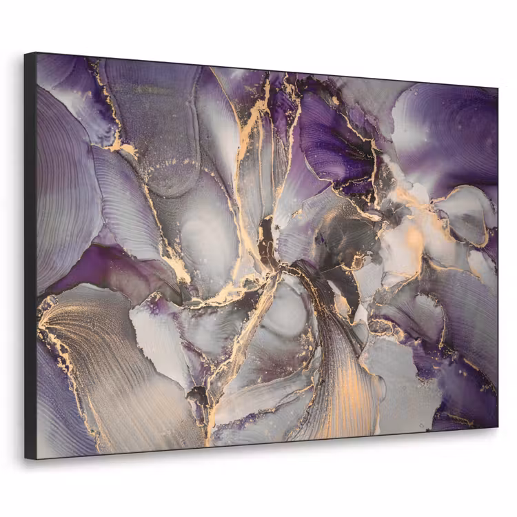 Art Frame - Goud - Paars - Marmer — 1