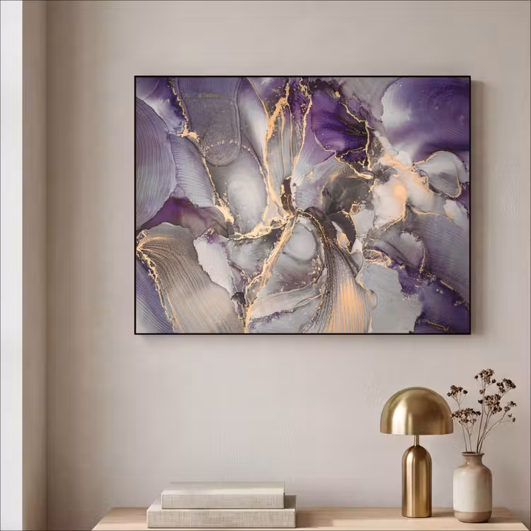 Art Frame - Goud - Paars - Marmer — 5