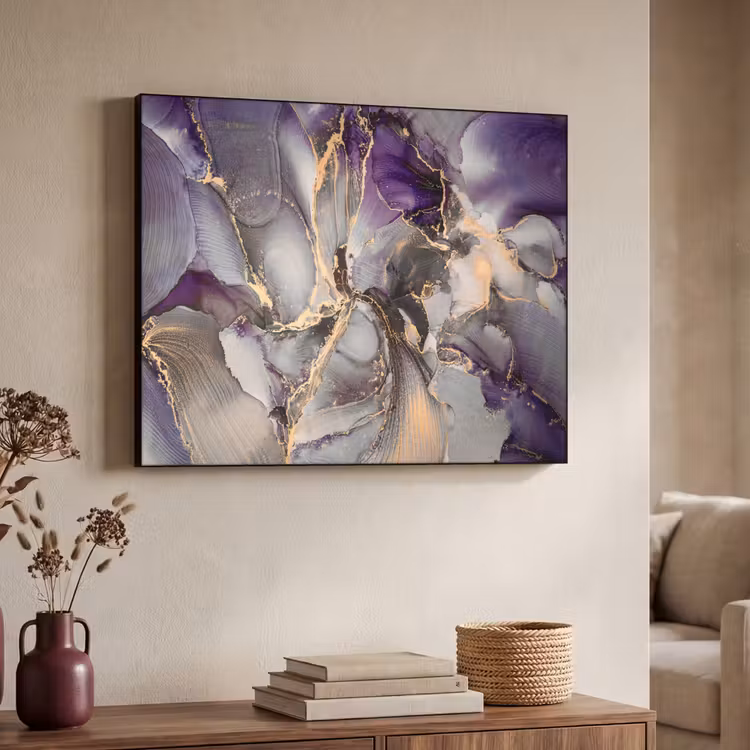 Art Frame - Goud - Paars - Marmer — 7