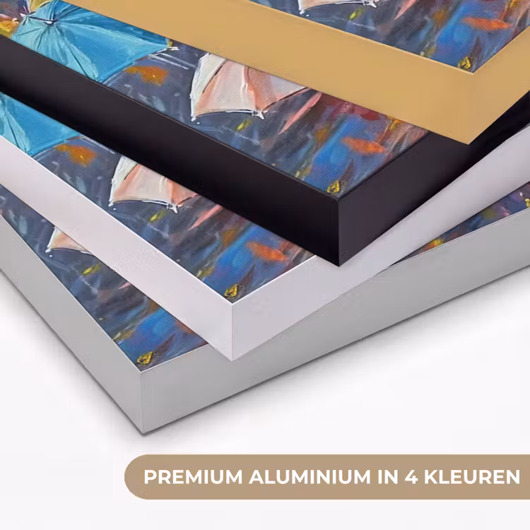 Art Frame - Paraplu's - Schilderij - Kunst - Regenboog — 2