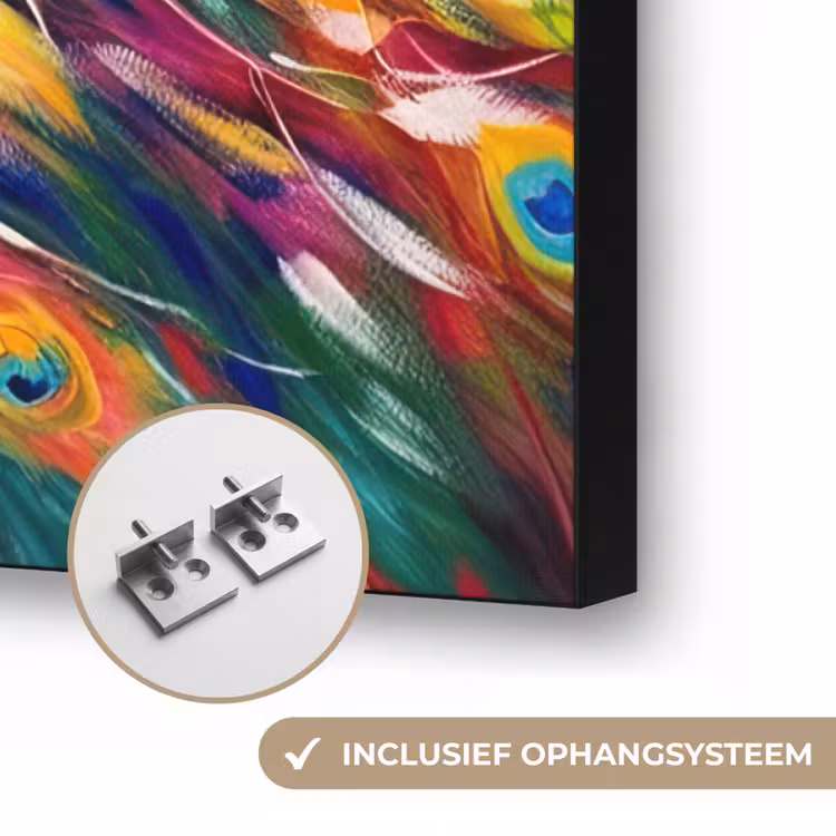Art Frame - Pauw - Dieren - Schilderij - Regenboog — 6