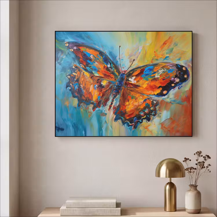 Art Frame - Vlinder - Kleuren - Kunst - Schilderij — 5