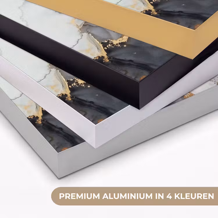 Art Frame - Zwart - Marmer - Luxe - Goud — 2