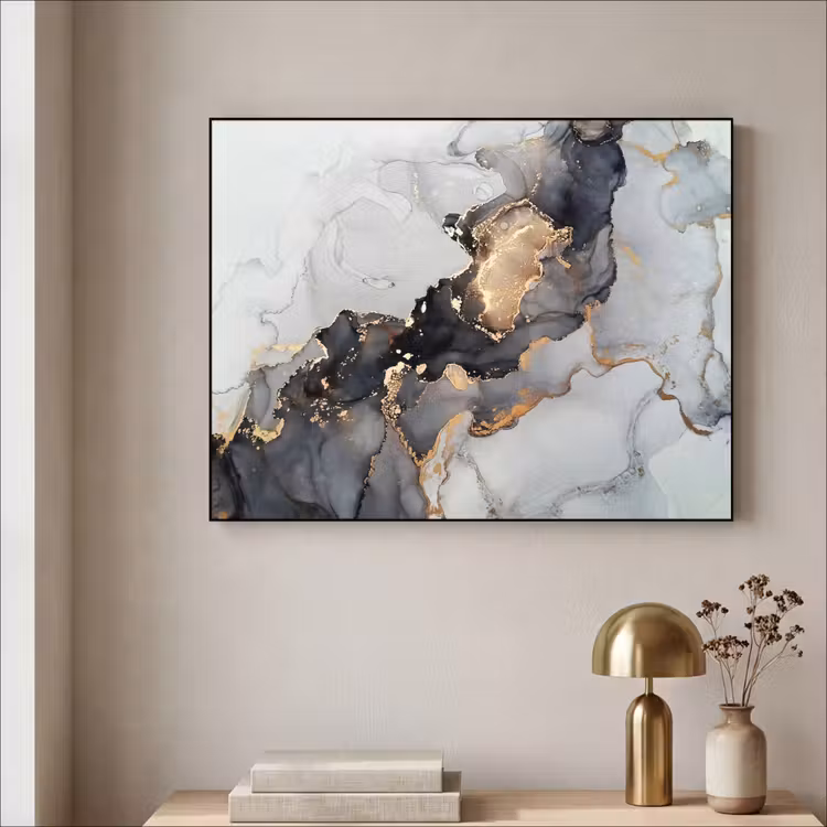 Art Frame - Zwart - Marmer - Luxe - Goud — 5