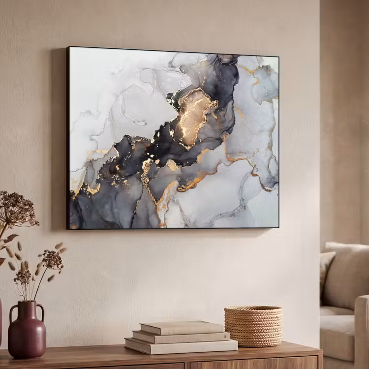 Art Frame - Zwart - Marmer - Luxe - Goud — 7