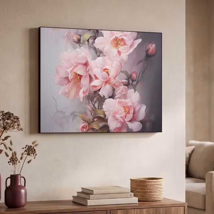 Art Frame - Rozen - Bloemen - Roze - Kunst - Watercolor — 7