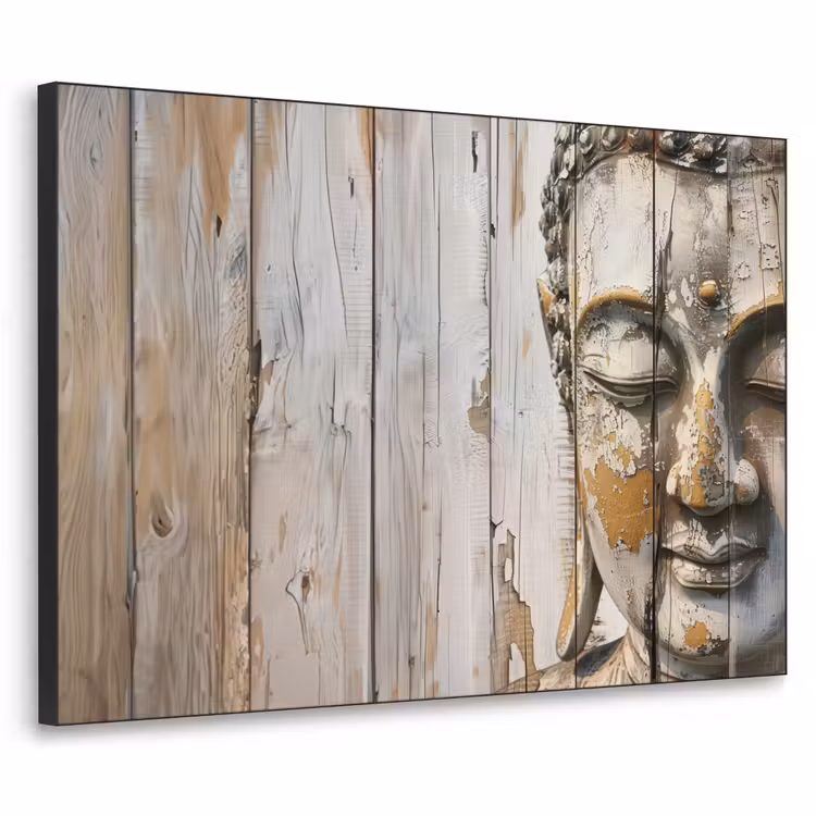 Art Frame - Boeddha - Houtlook - Modern - Industrieel — 1