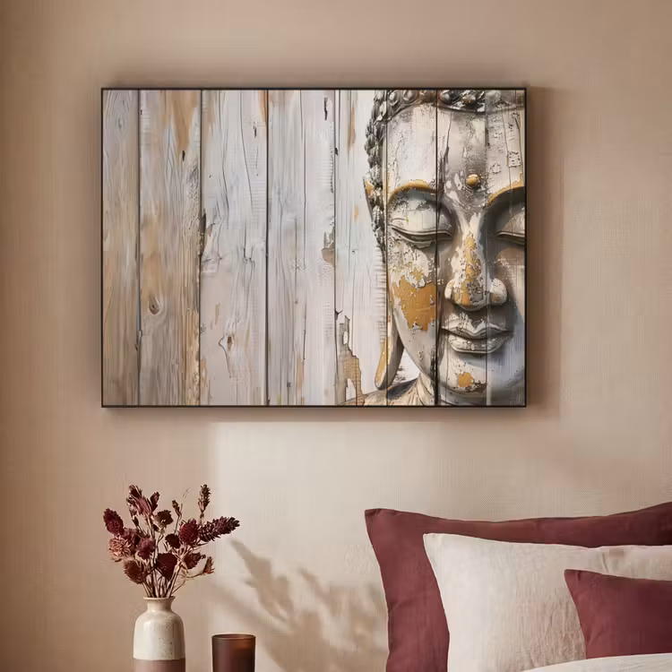 Art Frame - Boeddha - Houtlook - Modern - Industrieel — 3