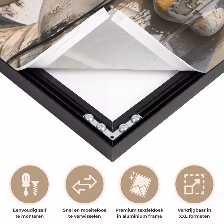 Art Frame - Boeddha - Houtlook - Modern - Industrieel — 4