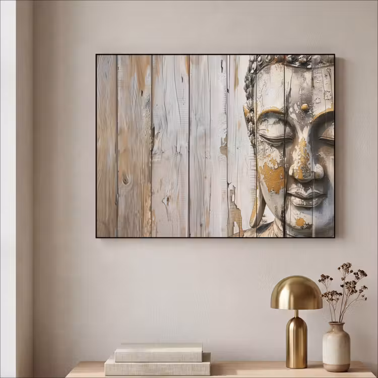 Art Frame - Boeddha - Houtlook - Modern - Industrieel — 5