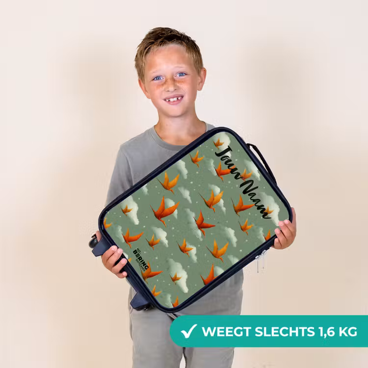 Kinderkoffer met naam - Patroon - Dino - Pterosaurussen — 3