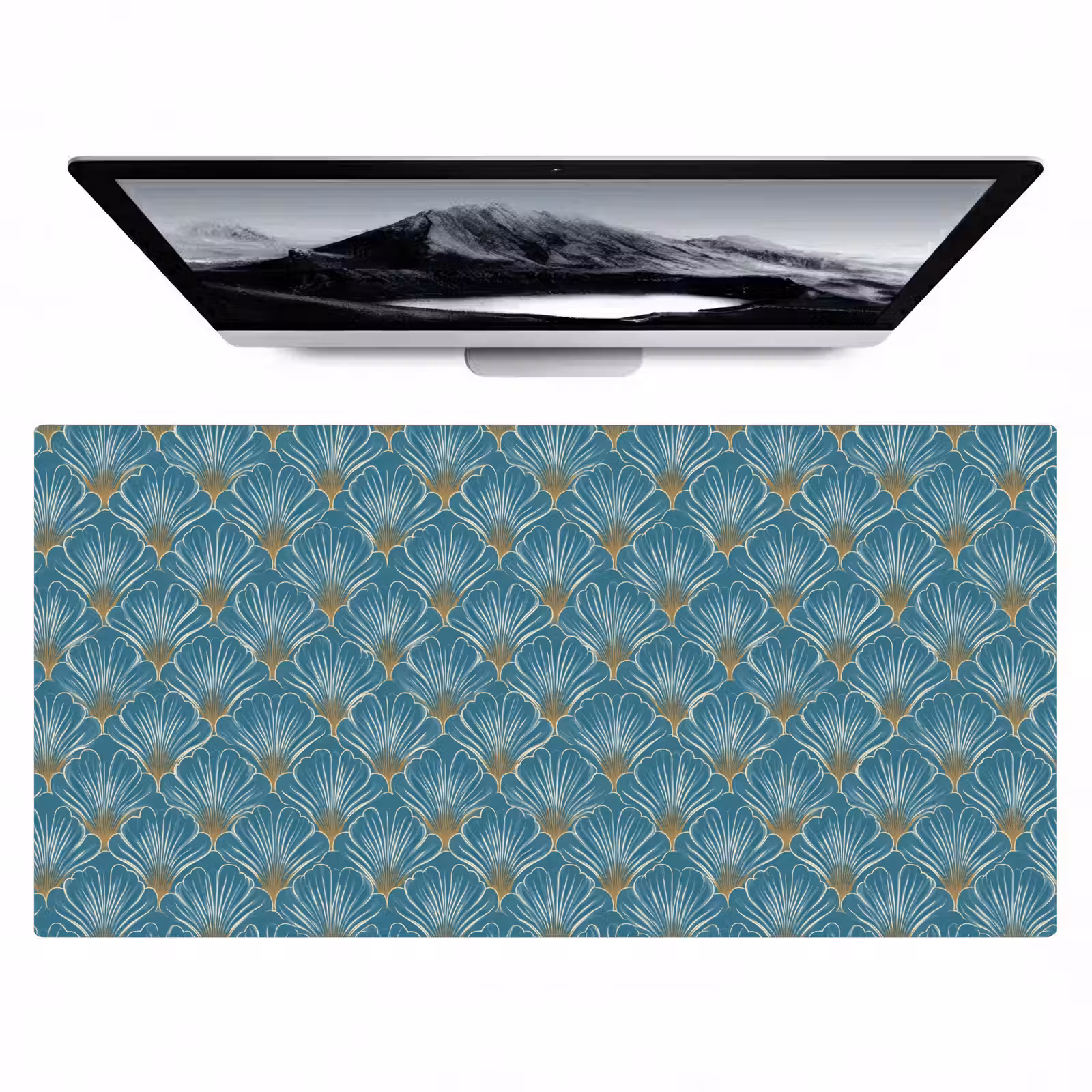 Bureau onderlegger - Symmetrisch - Patroon - Blauw — 1