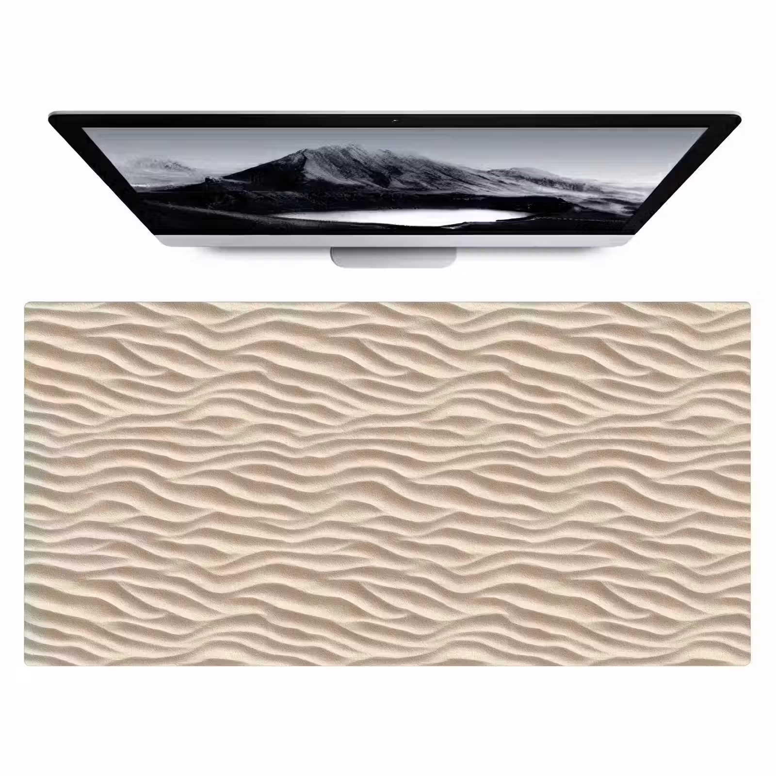Bureau onderlegger - Zand - Golven - Beige — 1