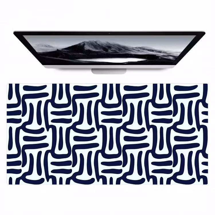 Bureau onderlegger - Abstract - Modern - Blauw — 1