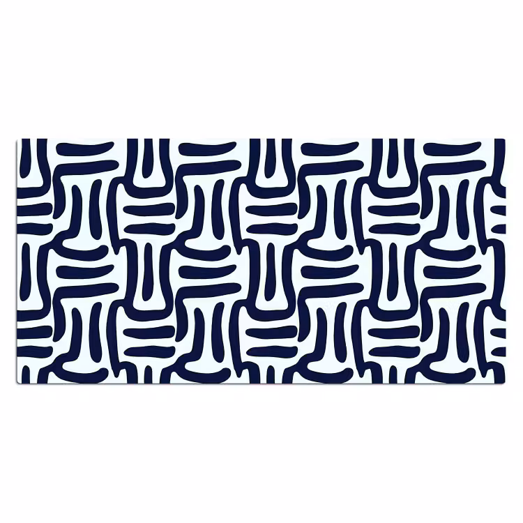 Bureau onderlegger - Abstract - Modern - Blauw — 2