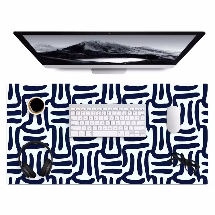 Bureau onderlegger - Abstract - Modern - Blauw — 4