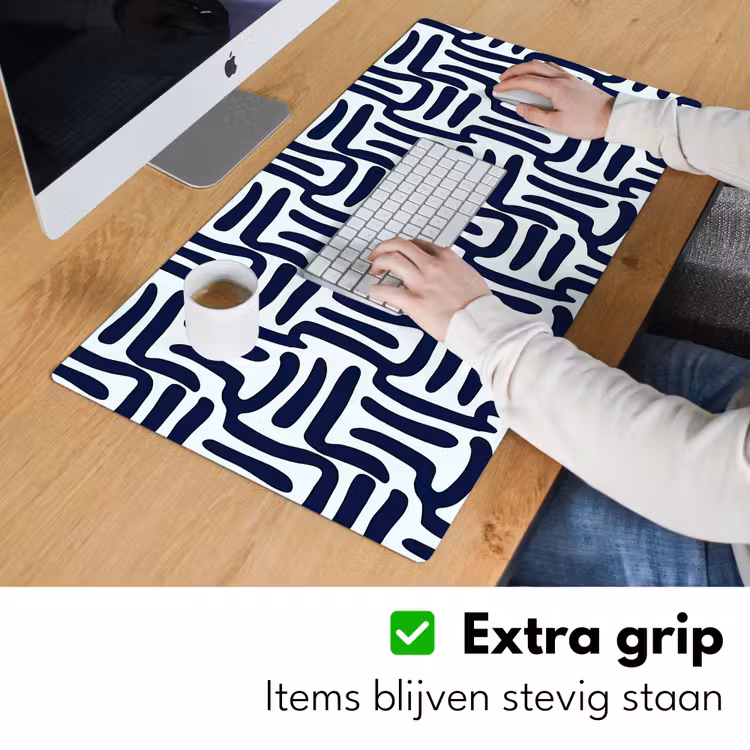 Bureau onderlegger - Abstract - Modern - Blauw — 6