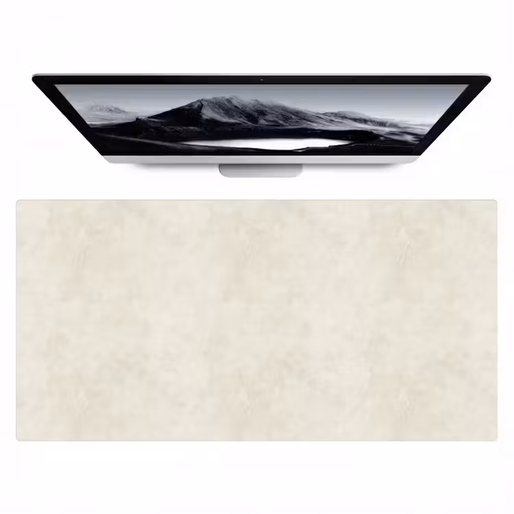 Bureau onderlegger - Crème - Egaal - Beton — 1