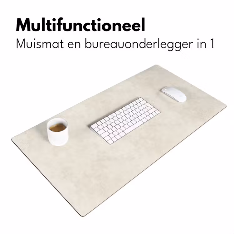 Bureau onderlegger - Crème - Egaal - Beton — 7