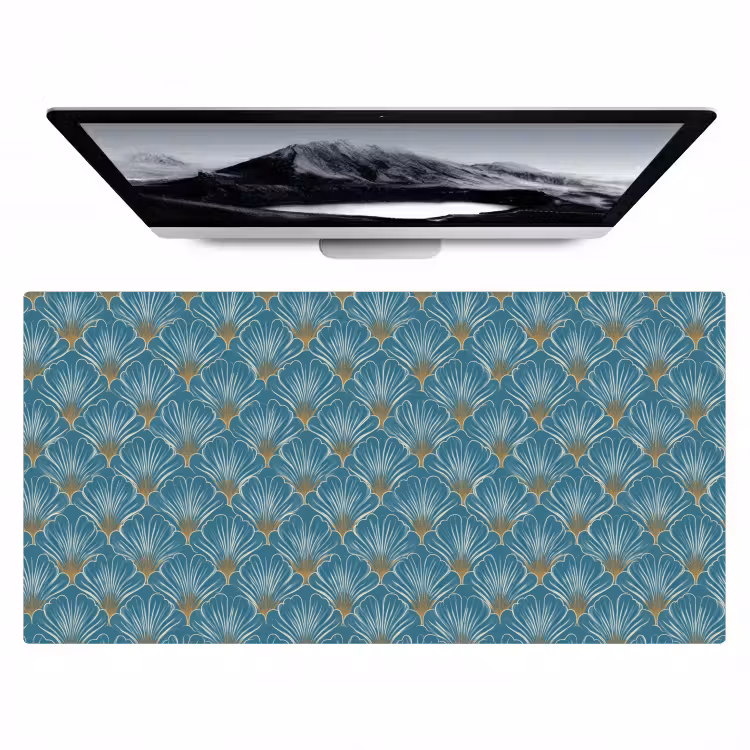 Bureau onderlegger - Symmetrisch - Patroon - Blauw — 1