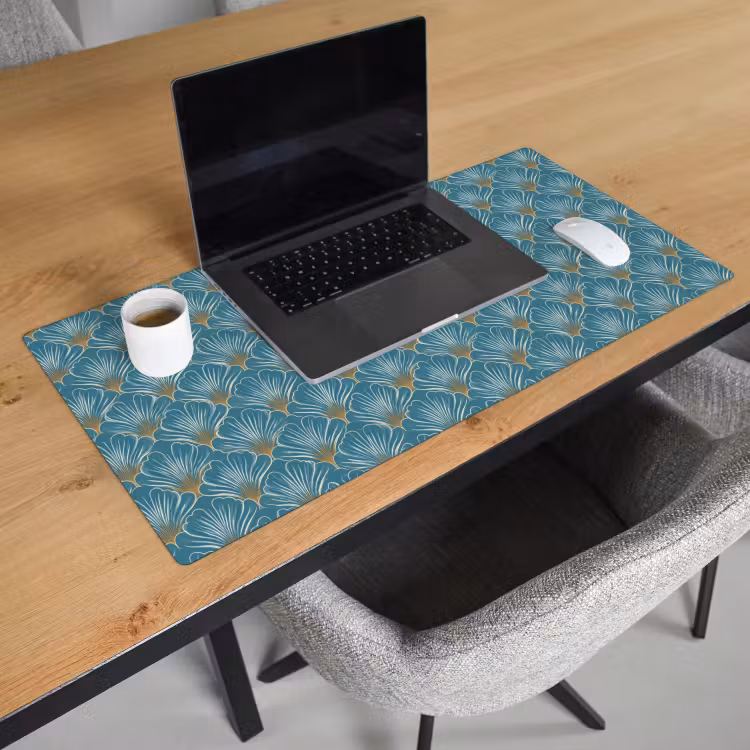 Bureau onderlegger - Symmetrisch - Patroon - Blauw — 3