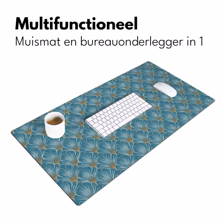 Bureau onderlegger - Symmetrisch - Patroon - Blauw — 7
