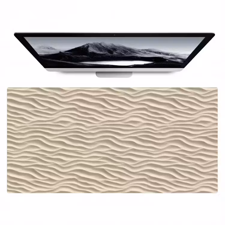 Bureau onderlegger - Zand - Golven - Beige — 1