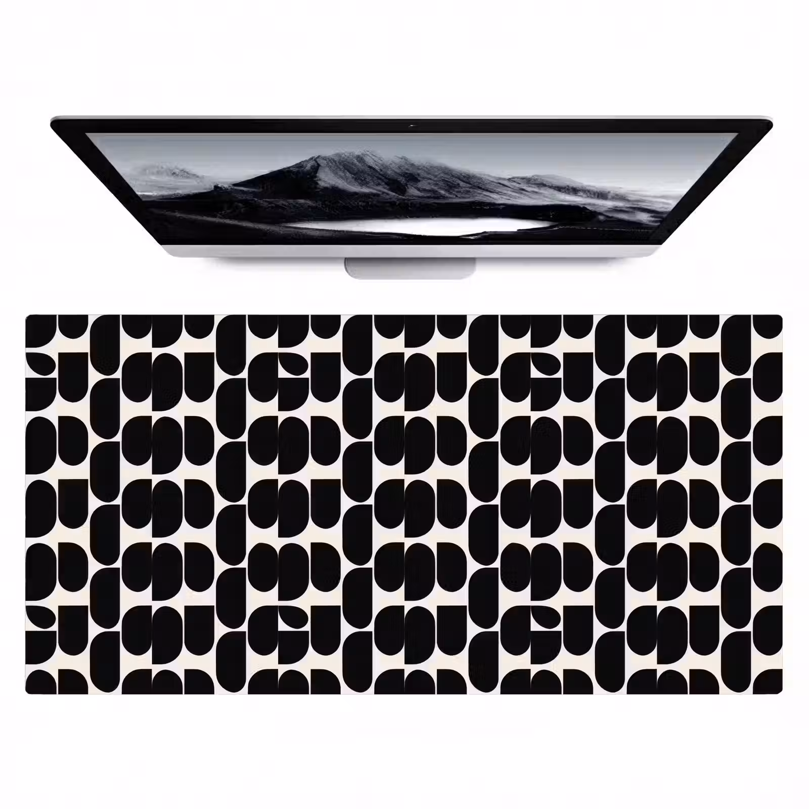 Bureau onderlegger - Modern - Patroon - Zwart — 1