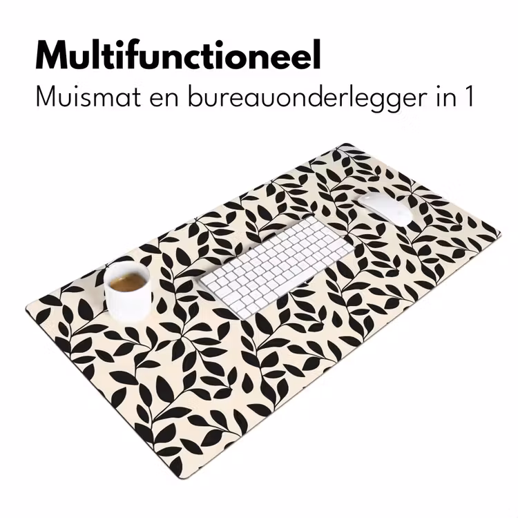 Bureau onderlegger - Elegant - Patroon - Zwart - Beige — 7