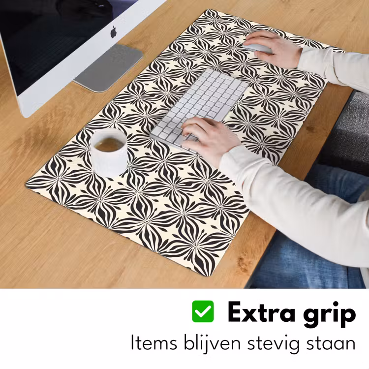 Bureau onderlegger - Grafisch - Patroon - Zwart — 6