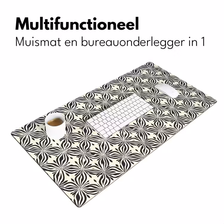 Bureau onderlegger - Grafisch - Patroon - Zwart — 7