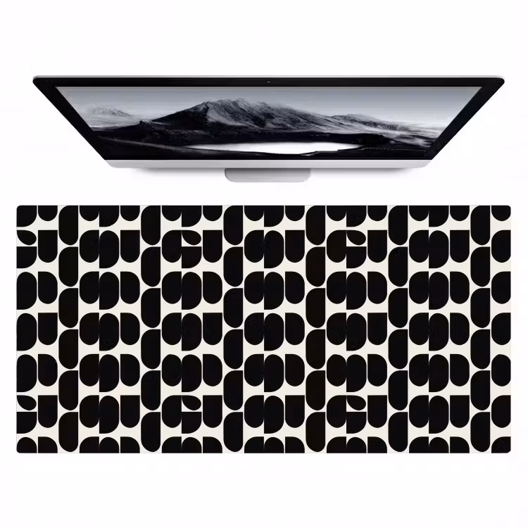 Bureau onderlegger - Modern - Patroon - Zwart — 1