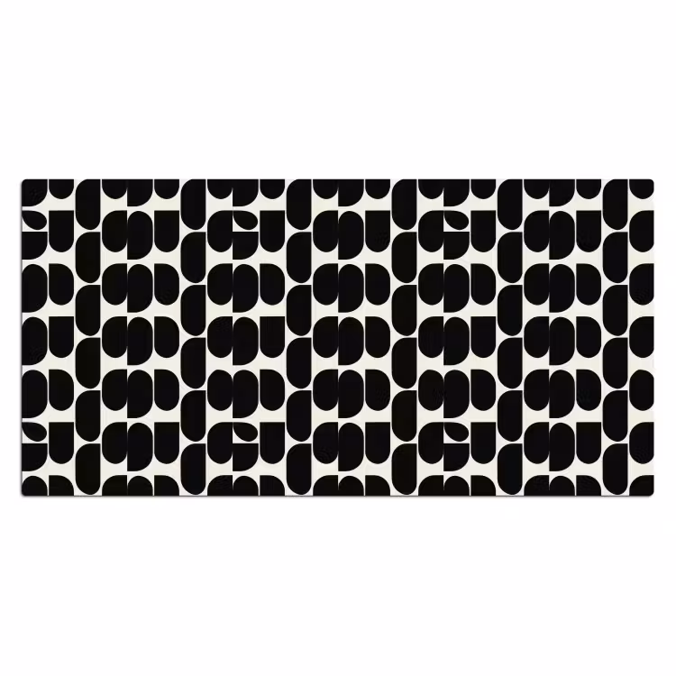 Bureau onderlegger - Modern - Patroon - Zwart — 2