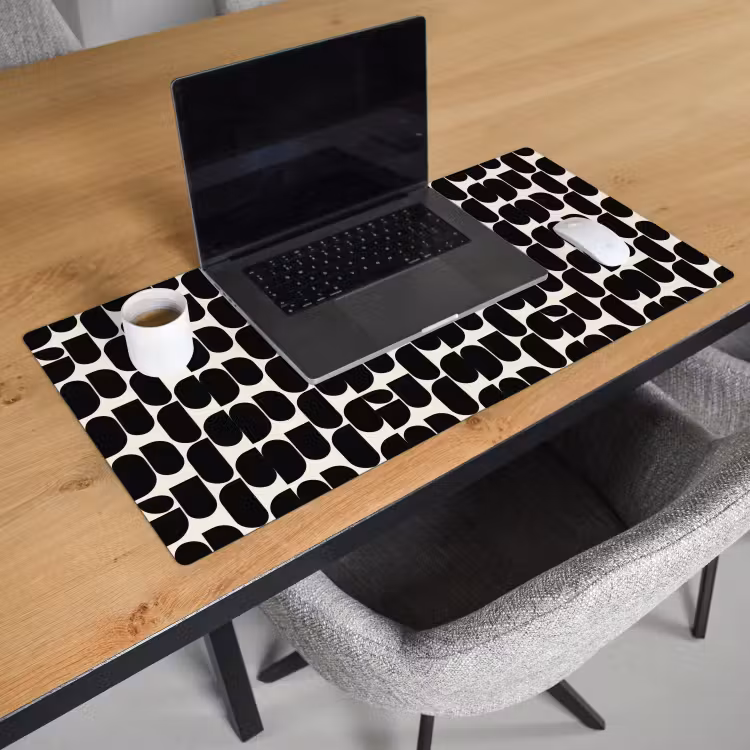 Bureau onderlegger - Modern - Patroon - Zwart — 3