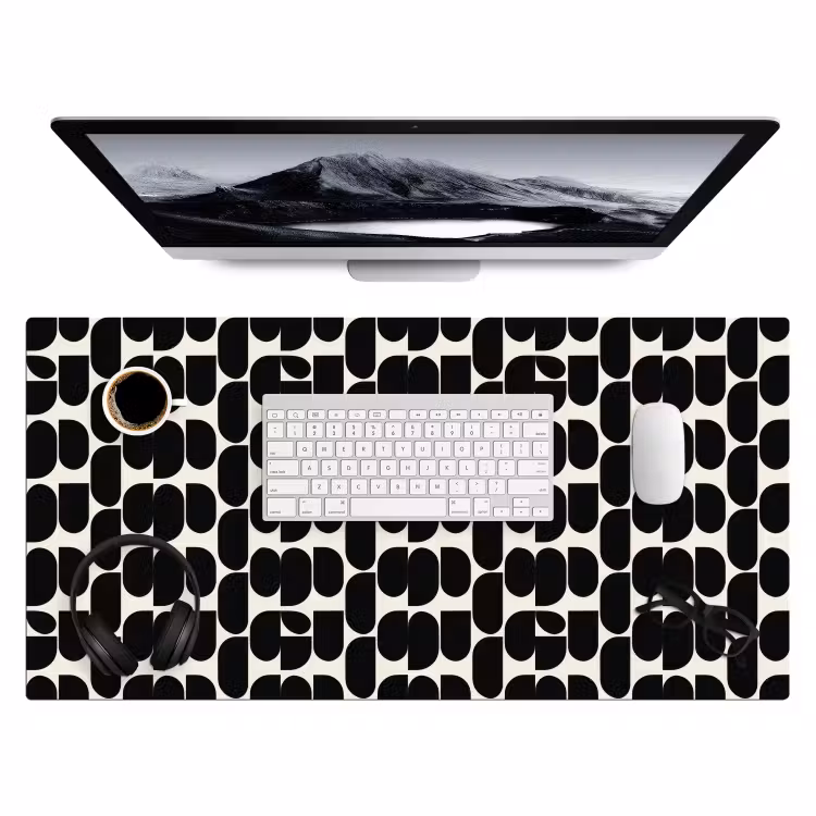 Bureau onderlegger - Modern - Patroon - Zwart — 4