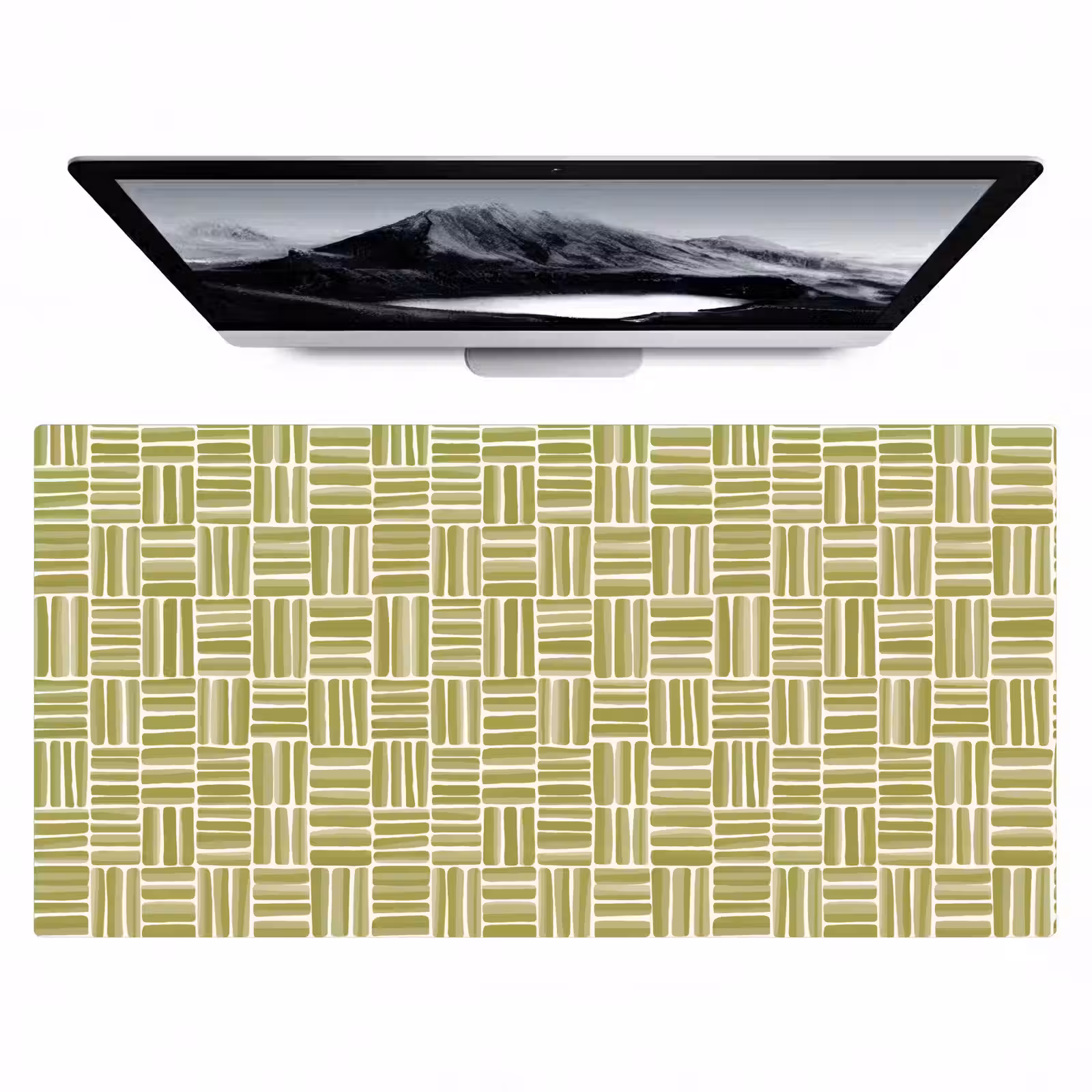 Bureau onderlegger - Vlecht - Patroon - Groen — 1