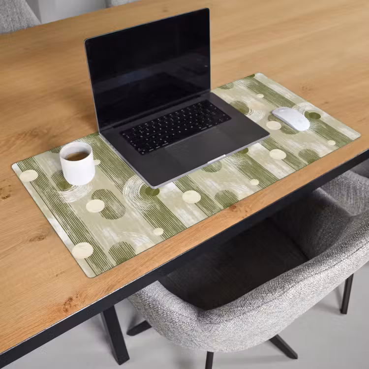 Bureau onderlegger - Artistiek - Modern - Groen — 3