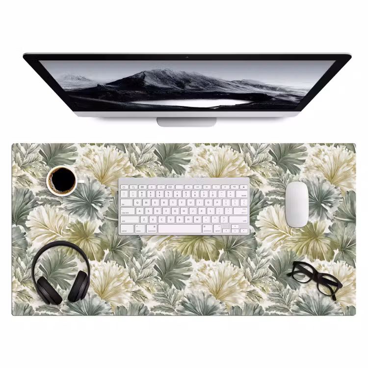 Bureau onderlegger - Bladeren - Botanisch - Groen — 4