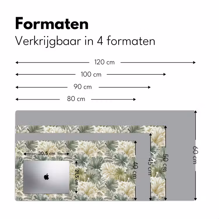 Bureau onderlegger - Bladeren - Botanisch - Groen — 8