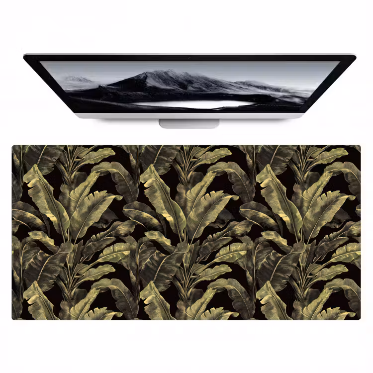 Bureau onderlegger - Botanisch - Bladeren - Groen