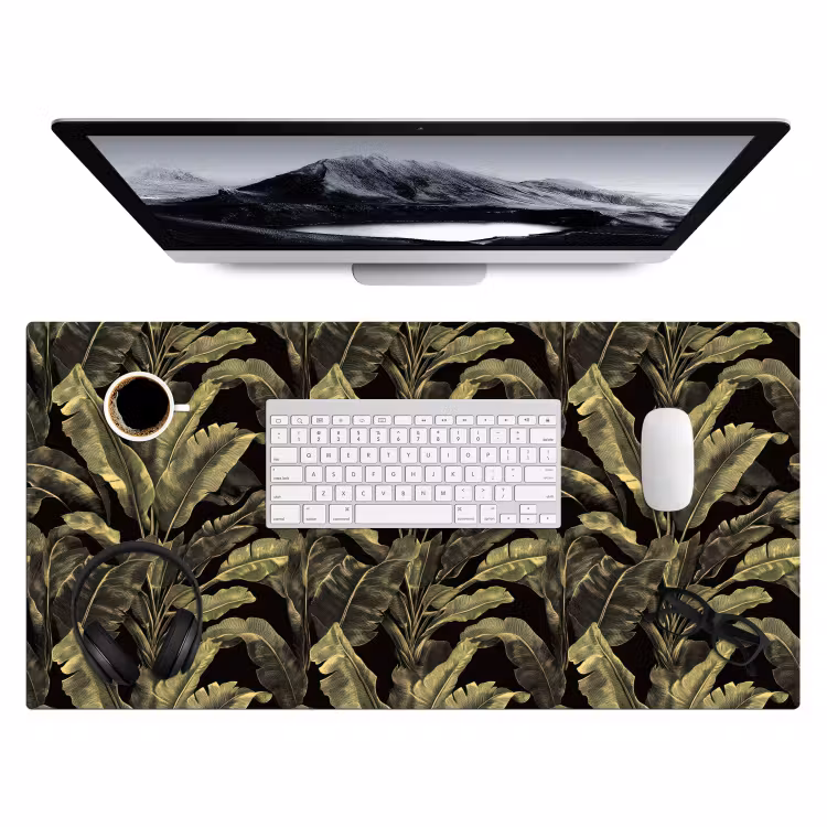 Bureau onderlegger - Botanisch - Bladeren - Groen — 4